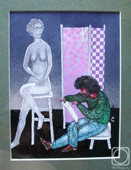 Solodky Victor. Artist and model