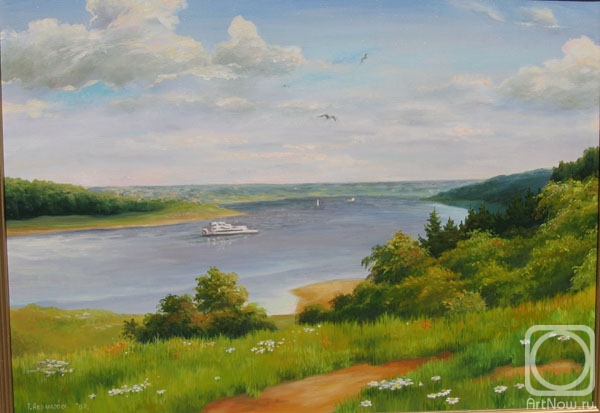 Abramova Tatiana. The river Volga