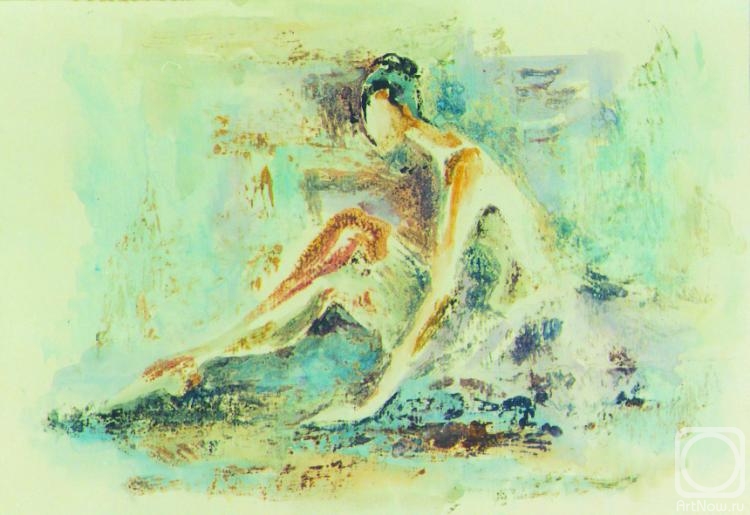 Taran Diana. The ballerina sitting