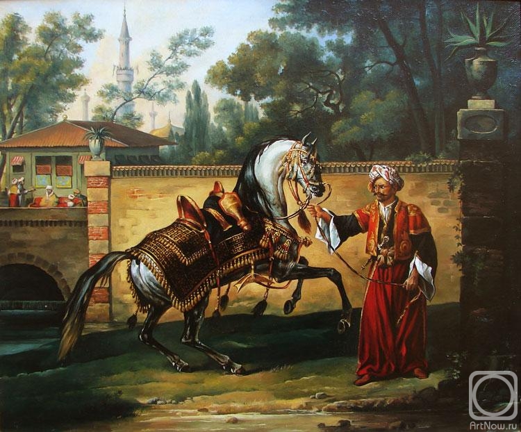 Galimov Azat. Demonstration of the arabic horse