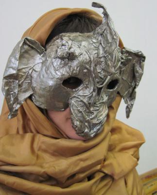 Mask for Halloween. Dobie. Dieva Olga