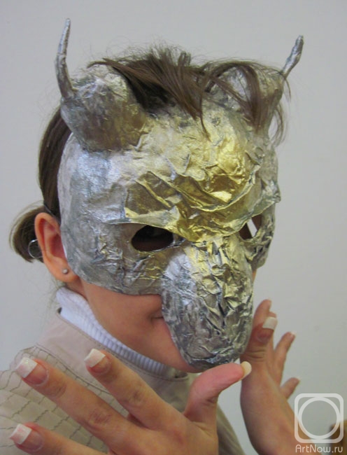 Dieva Olga. Mask for Halloween. Kozidorka