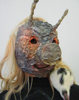 Mask for Halloween. Nostril. Dieva Olga
