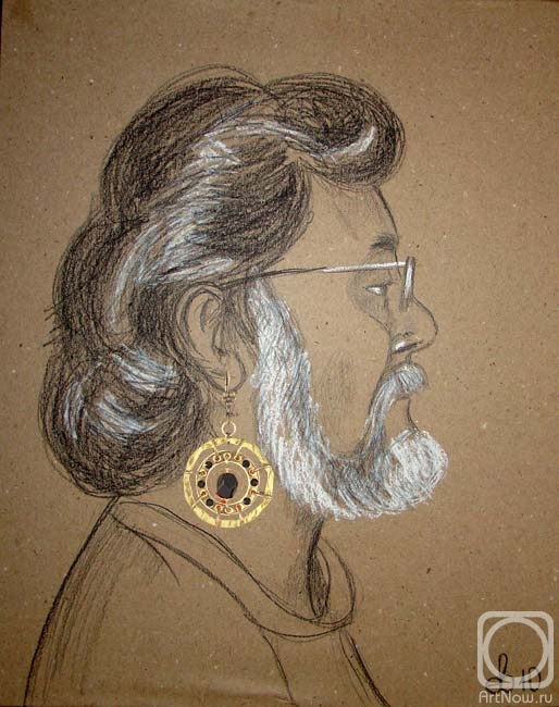 Yevdokimov Sergej. The head of a man with earrings from Denenberg and K