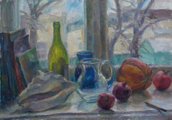 Still life with pumpkin on the window (Still Life On The Window). Kalmykova Yulia