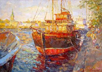 Red boat. Kolokolov Anton