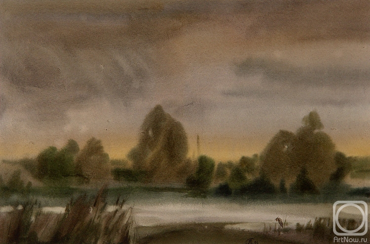 Rozhko Vikentiy. Landscape With Heron
