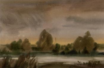 Landscape With Heron. Rozhko Vikentiy