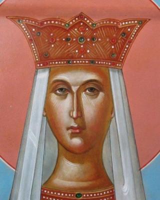 The Holy Blessed Queen Theodora (fragment). Kutkovoy Victor