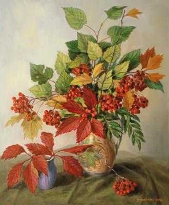 Still-life with leaves of an ivy (Ivy Leaves). Zrazhevsky Arkady