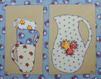 Картина «Чашечки и кувшин»