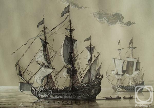 Gorbunov Anatoliy. Dutch sailing ships-2