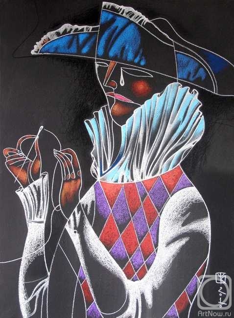 Kotendgi Vitaliy. Harlequin. From the series "Clowning"