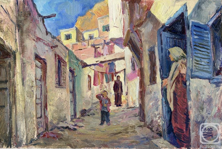 Zolotarev Leonid. Street of the fishing village of Hurghada
