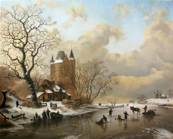 Skating In The Midst Of Winter. Elokhin Pavel