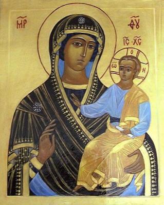 Icon of the Virgin Mary "Odigitria". Chugunova Elena