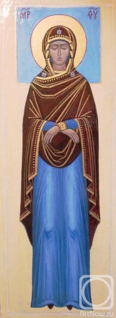 Chugunova Elena. Icon "Assumption of the Blessed Virgin Mary. Shroud"