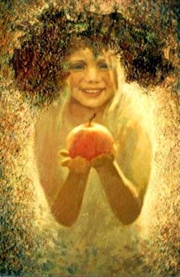 The girl with an apple. Morozov Edward