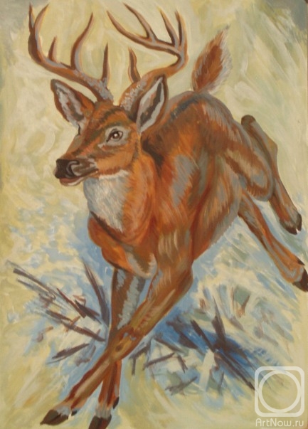 Lukaneva Larissa. 339 (Running deer)