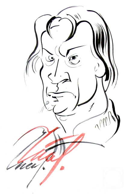 Vrublevski Yuri. From a cycle �I walk across Moscow�. Self-portrait