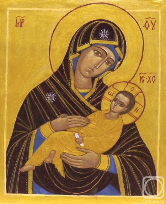 Chugunova Elena. Icon of the Most Holy Theotokos "The Soothing Lady"