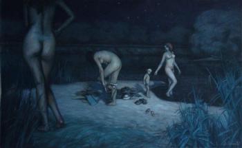 Night bathers. Shanin Alexandr