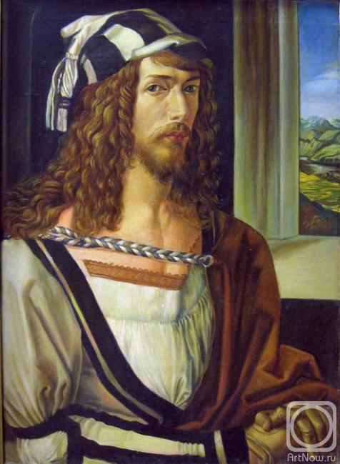 Ivanov Aleksandr. Self-portrait (copy of A. Dürer)
