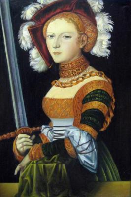 Judith. Lucas Cranach (copy of the painting)