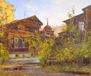 Autumn in the old yard. Efremov Alexey