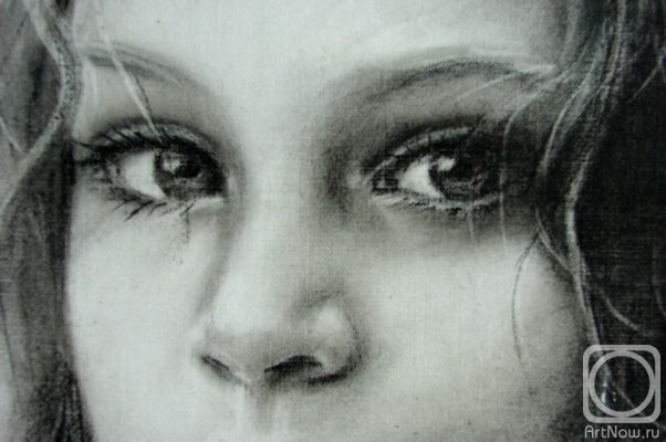 Shchemel Leonid. Fragment of a portrait, for mass taste, with a time stamp