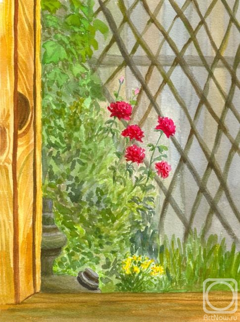 Rustamian Julia. Roses under the window