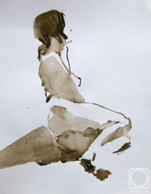 Shebarshina Svetlana. Sitting in profile