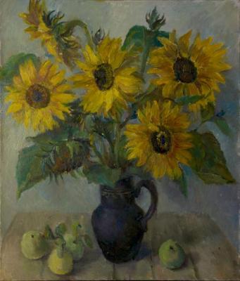 Still life with sunflowers. Kalmykova Yulia