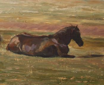 two horses, fragment. Trefilov Anton