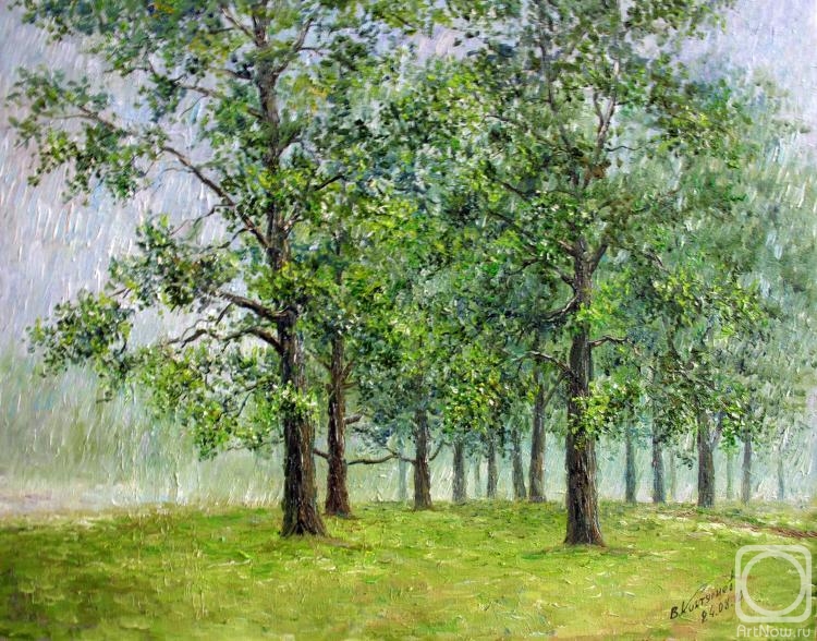 Konturiev Vaycheslav. Rain in oak-grove