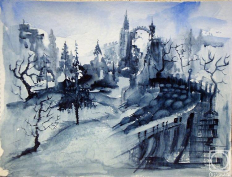 Doronin Vitaliy. Winter landscape with a castle