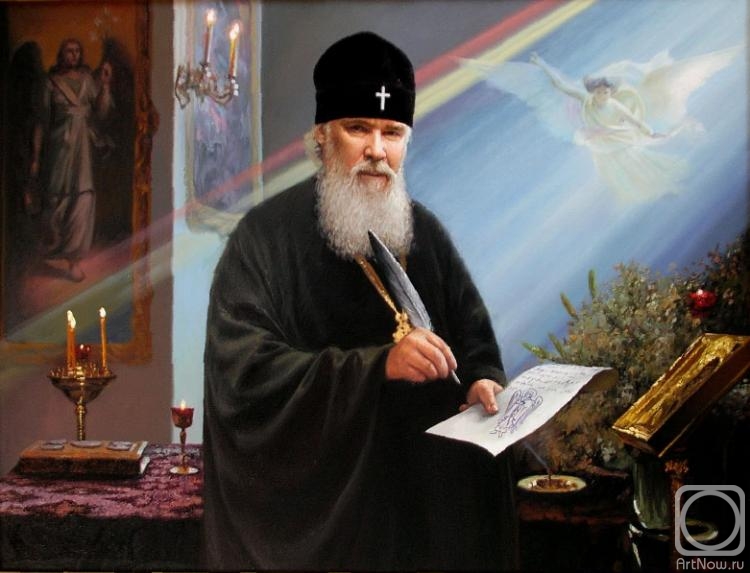 Arseni Victor. Conversation with the Patriarch of Moscow and All Russia Alexy II (Feb. 23, 1929 - December 5, 2008) under the arches of the Moldavian monastery. Vision of December 10, 2008