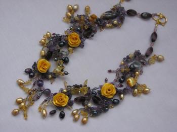 Necklace "Autumn " from collection "Seasons". Ovintsovskaya Svetlana