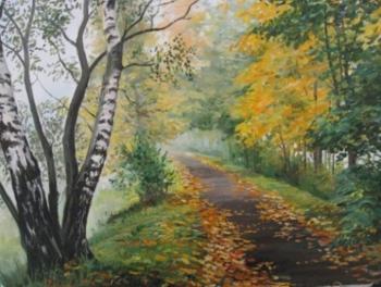 Autumn, forest path. Chernyshev Andrei
