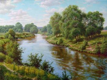 On the bank of a fast river. Davutov ilfat