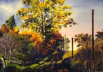 The autumn road. Ivanova Olga
