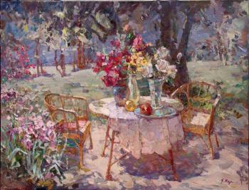 Still life in the garden. Marmanov Pyotr