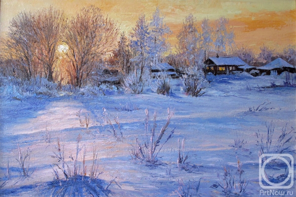 Popov Alexander. Quiet winter evening