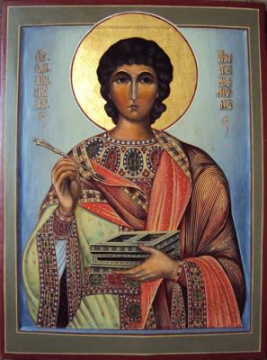 The Great Martyr and Healer Panteleimon (). Sajkov Andrei