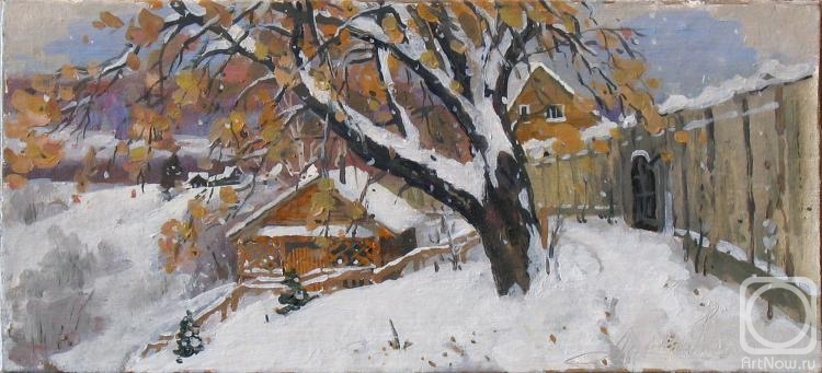 Arepyev Vladimir. Bathhouse First Snow