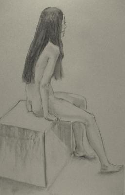 Long-haired on a cube