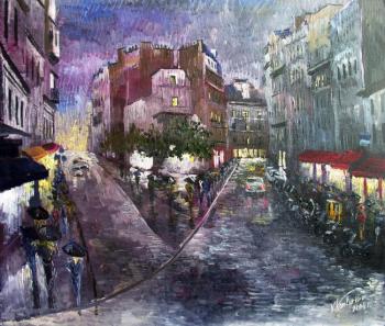 Rainy night's dream of Paris. Konturiev Vaycheslav