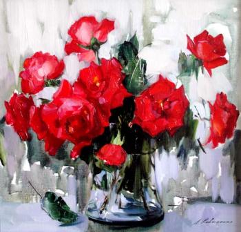 Bouquet red roses. Kovalenko Lina