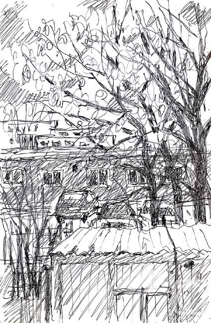 Karaceva Galina. From the REU window