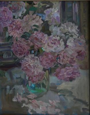Peonies at the mirror